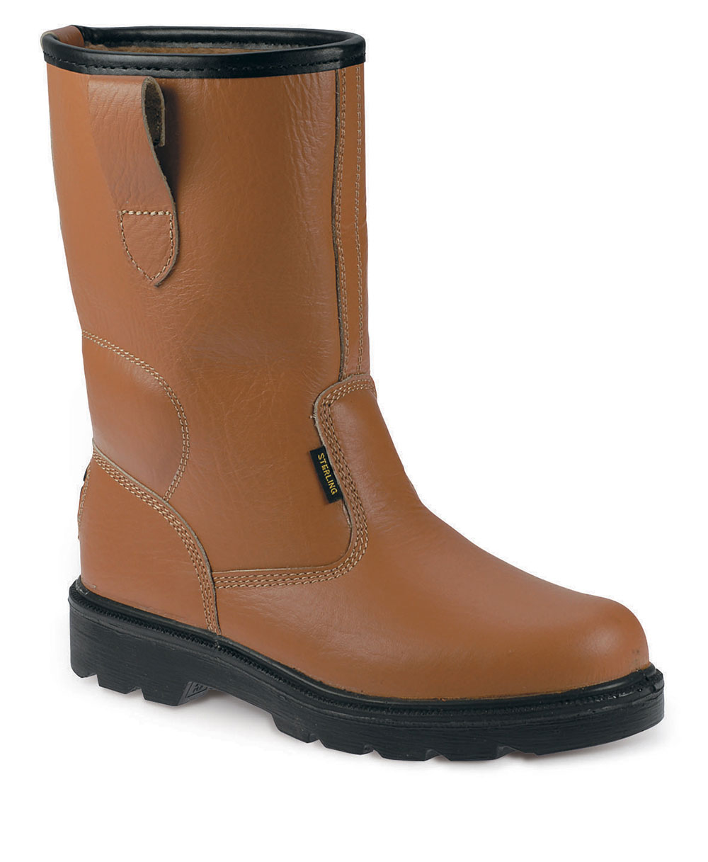 Tan shop rigger boots