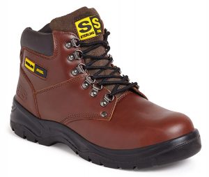 SS807SM STERLING STEEL BROWN SAFETY HIKER BOOTS